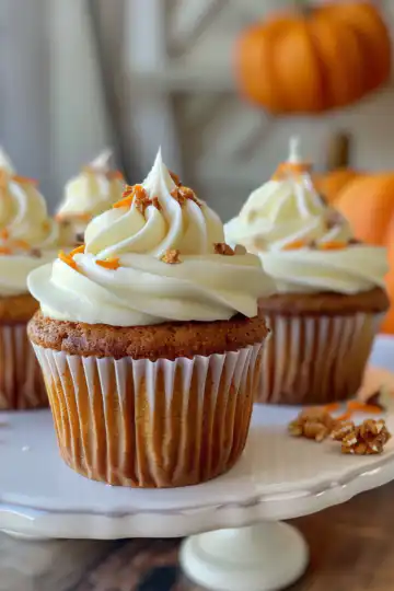 Carrot cake cupcakes taken with iphone 15 pro max --iw 2 --ar 4:5 --v 6.0 --raw