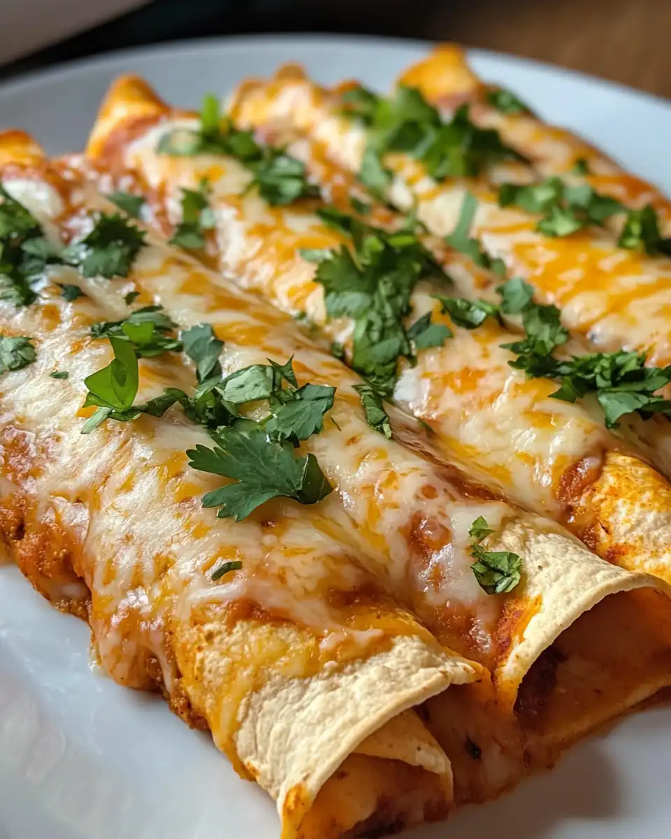 Layered cheese enchiladas