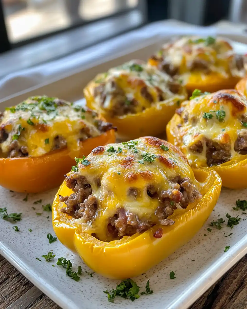Soft peppers and cooked filling