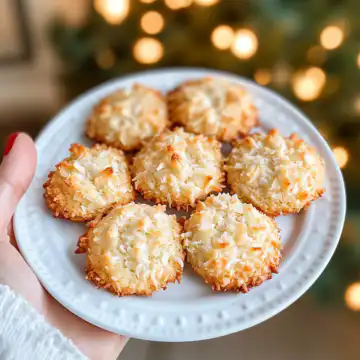 Chewy Coconut Cookies Recipe taken with iphone 15 pro max --iw 2 --ar 4:5 --v 6.1 --raw
