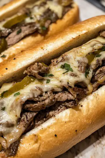 Chicken Cheese Steak Sandwiches taken with iphone 15 pro max --iw 2 --ar 4:5 --v 6.1 --raw