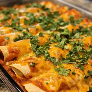 Chicken enchiladas taken with iphone 15 pro max --iw 2 --ar 4:5 --v 6.1 --raw