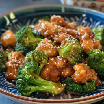 Chinese Chicken and Broccoli taken with iphone 15 pro max --iw 2 --ar 4:5 --v 6.0 --raw