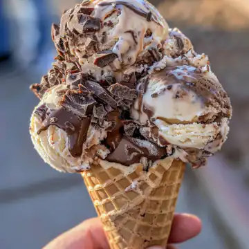 Chocolate Frozen Yogurt taken with iphone 15 pro max --iw 2 --ar 4:5 --v 6.0 --raw
