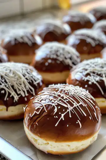 Chocolate Maritozzi Italian Cream Buns taken with iphone 15 pro max --iw 2 --ar 4:5 --v 6.0 --raw
