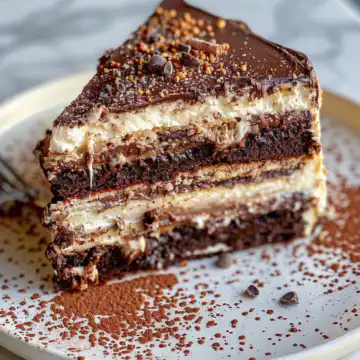 Chocolate Passover sponge cake taken with iphone 15 pro max --iw 2 --ar 4:5 --v 6.0 --raw