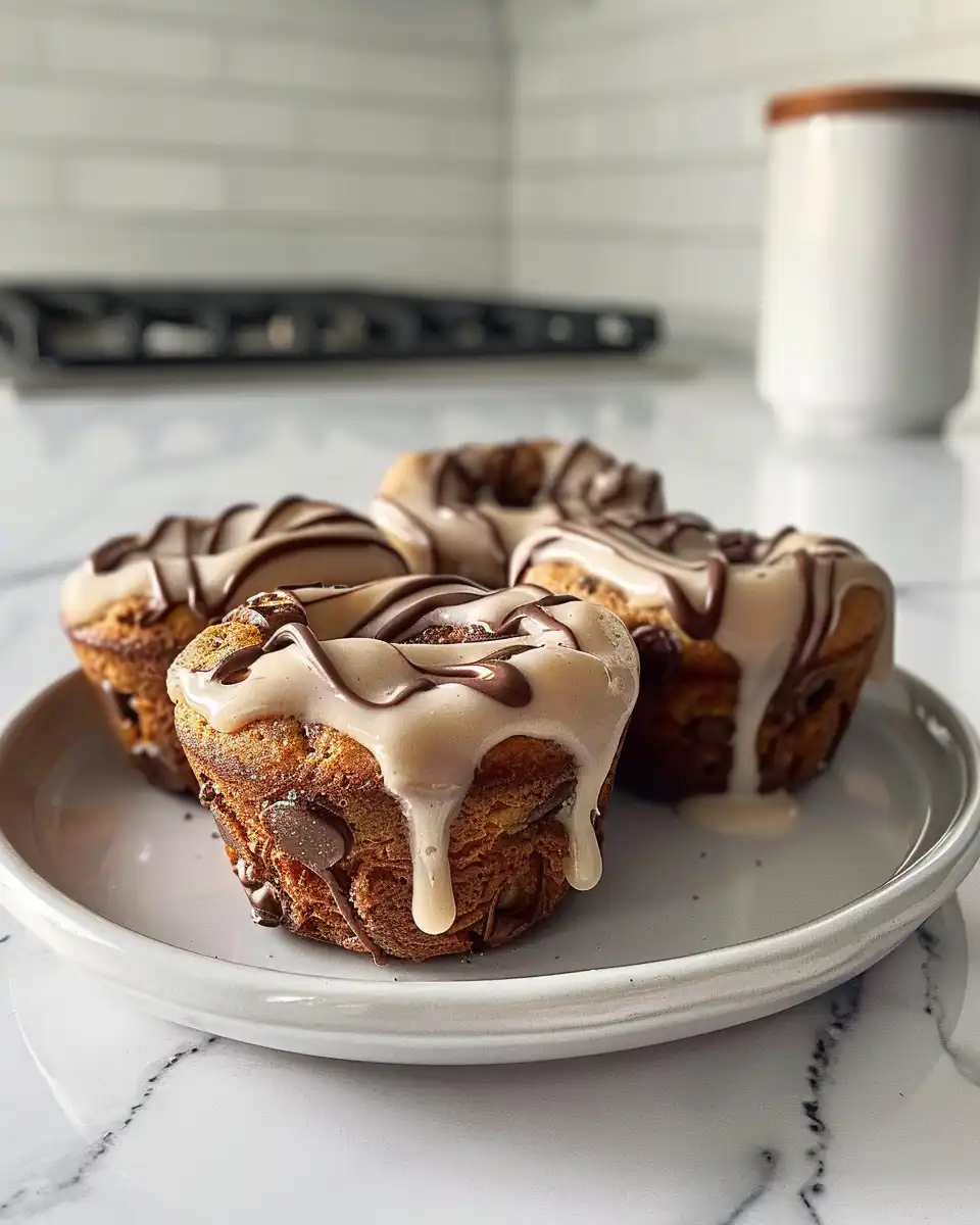 Fresh soft cinnamon roll protein muffins inside pressure cooker