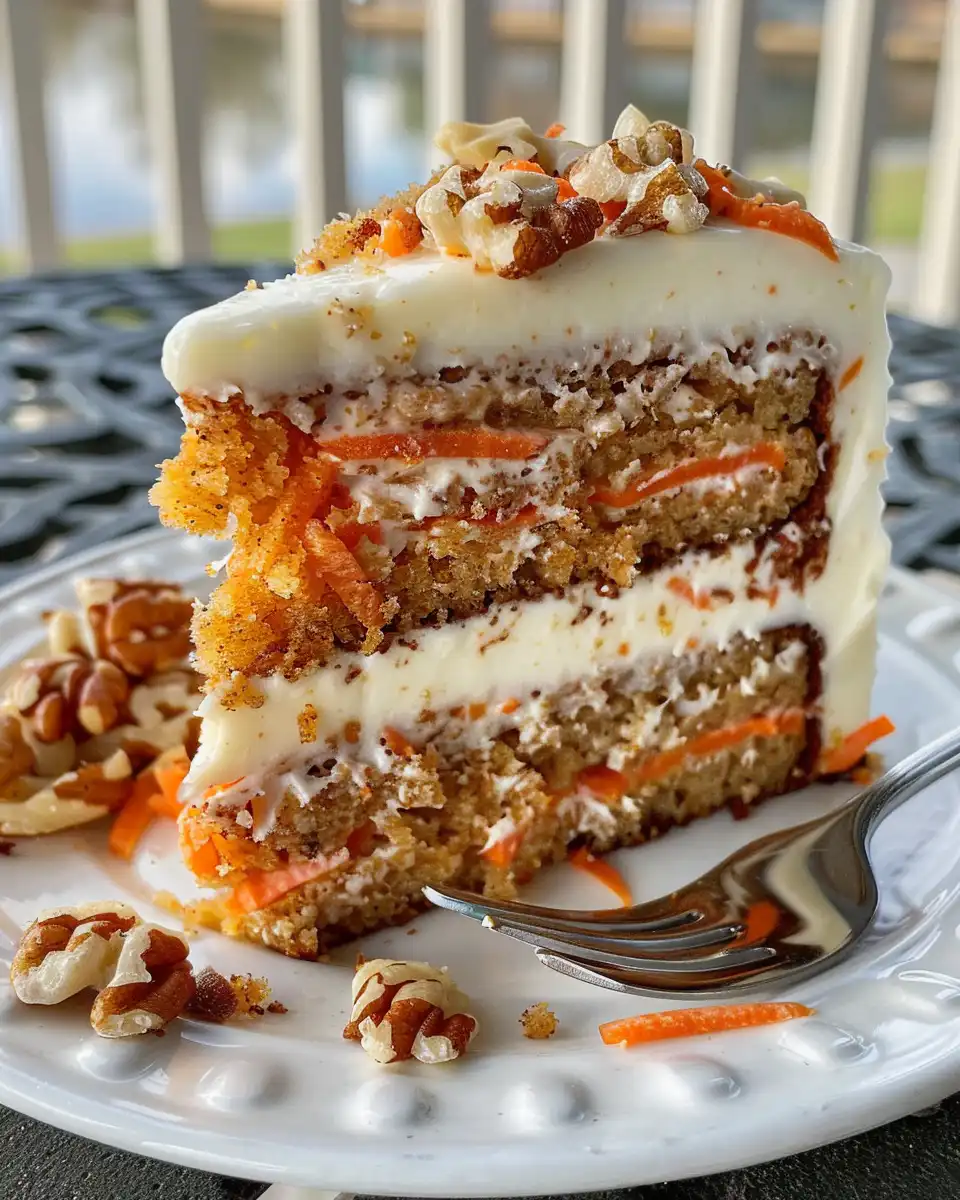 Mixing freshly grated carrots and ingredients for carrot cake batter