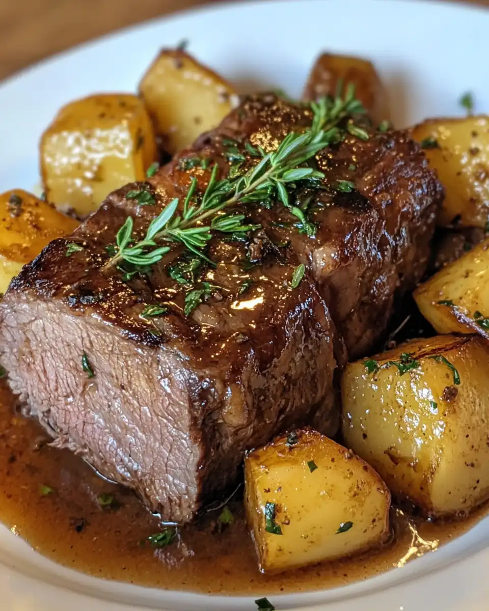 Close-up of tender fall-off-the-bone beef