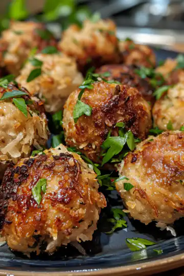 Coconut Chicken Meatballs taken with iphone 15 pro max --iw 2 --ar 4:5 --v 6.0 --raw