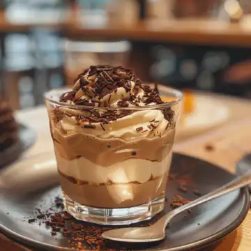 Coffee Mousse taken with iphone 15 pro max --iw 2 --ar 4:5 --v 6.0 --raw