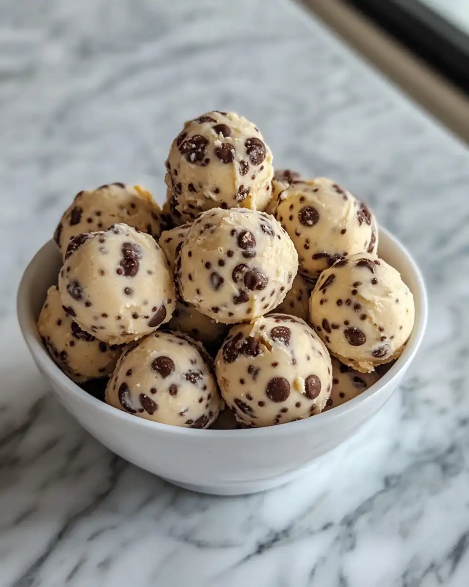 Mixing ingredients for protein cookie dough in a bowl