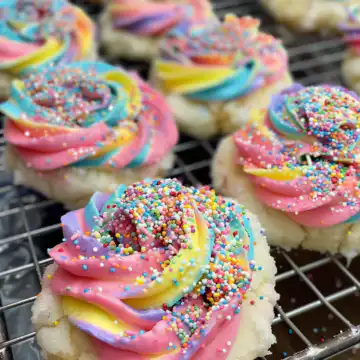 Cotton Candy Cookies taken with iphone 15 pro max --iw 2 --ar 4:5 --v 6.0 --raw