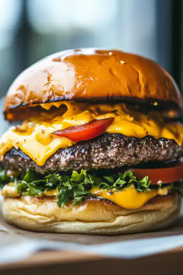 Crack Burgers: Your New Go-To Burger Recipe taken with iphone 15 pro max --iw 2 --ar 4:5 --v 6.1 --raw