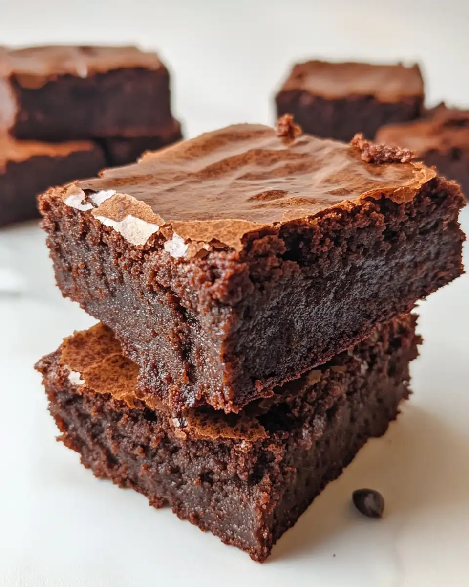 Freshly baked pressure cooker Greek yogurt brownies cooling in pan
