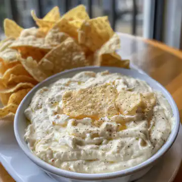 Cream Cheese Dip taken with iphone 15 pro max --iw 2 --ar 4:5 --v 6.0 --raw