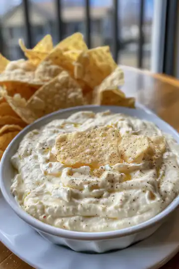 Cream Cheese Dip taken with iphone 15 pro max --iw 2 --ar 4:5 --v 6.0 --raw