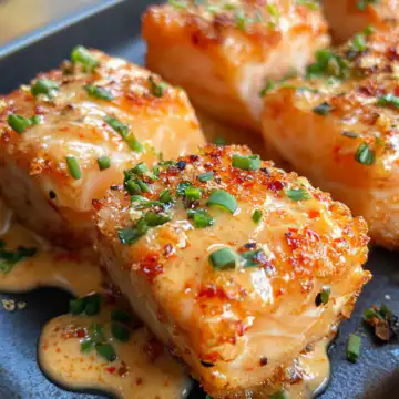 Crispy Bang Bang Salmon Bites taken with iphone 15 pro max --iw 2 --ar 4:5 --v 6.1 --raw