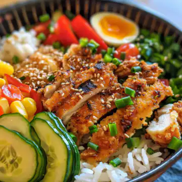 Crispy Cajun Chicken Rice Bowl taken with iphone 15 pro max --iw 2 --ar 4:5 --v 6.0 --raw