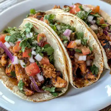 Crispy Honey Chipotle Chicken Tacos taken with iphone 15 pro max --iw 2 --ar 4:5 --v 6.1 --raw