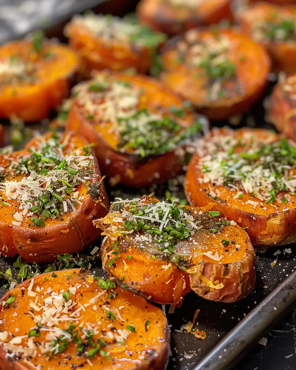Ingredients and sliced potatoes ready for stacking