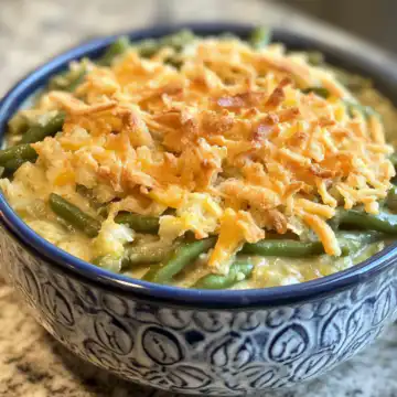Crockpot green bean casserole taken with iphone 15 pro max --iw 2 --ar 4:5 --v 6.1 --raw