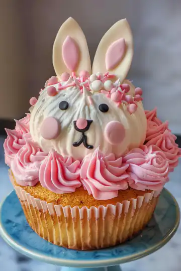 Cupcake Bunny Cake taken with iphone 15 pro max --iw 2 --ar 4:5 --v 6.0 --raw