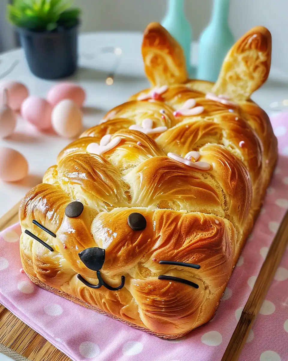 Ingredients and preparations for Easter bunny bread bowls with shaped bunny ears