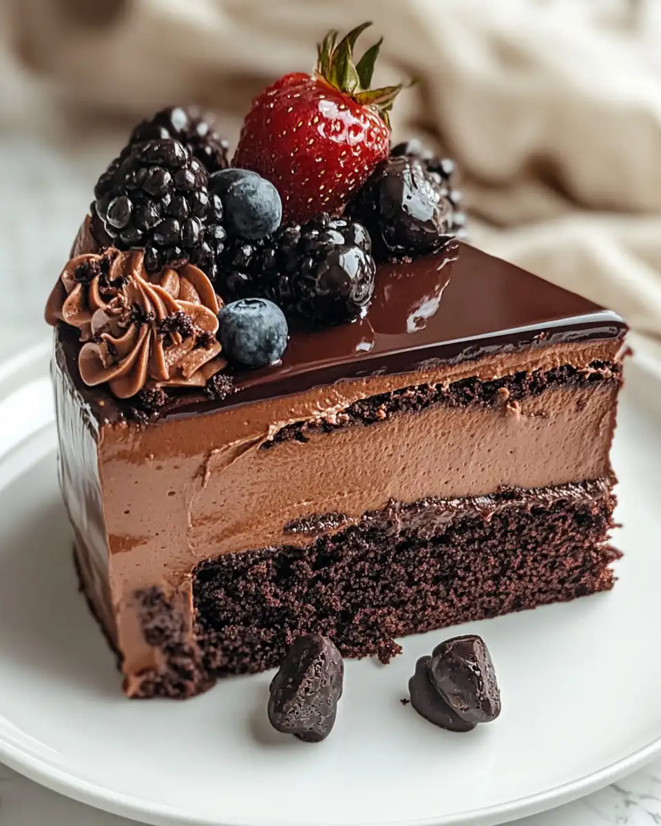 Ingredients for chocolate mousse cake recipe laid out for preparation