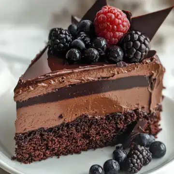 Dark Chocolate Mousse Cake Recipe taken with iphone 15 pro max --iw 2 --ar 4:5 --v 6.1 --raw