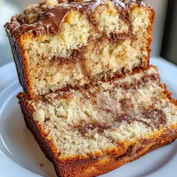Decadent Nutella Swirl Banana Bread Recipe taken with iphone 15 pro max --ar 4:5 --v 6.1 --raw