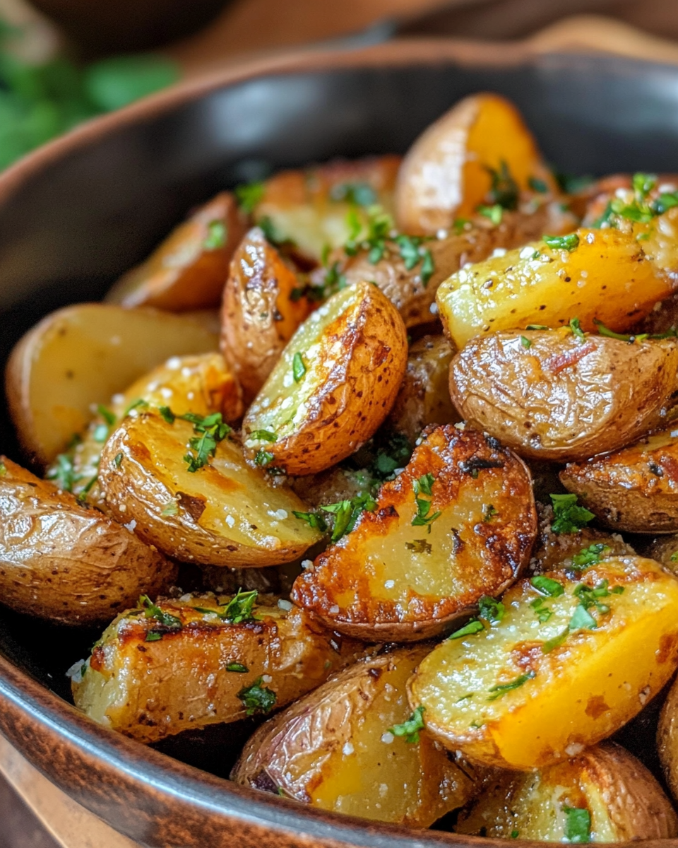 Fresh chopped ingredients for Mexican potatoes including bell pepper and onion