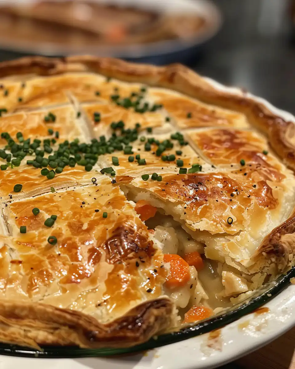 Ingredients arranged for chicken pot pie filling