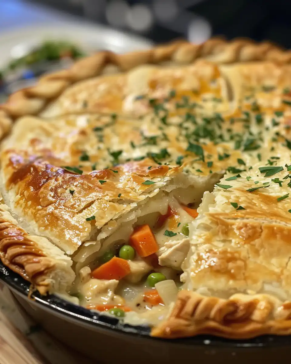 Pressure cooker sealed and cooking chicken pot pie filling