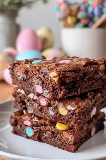 Easter Brownies Recipe: Chewy, Chocolatey, and Festive taken with iphone 15 pro max --iw 2 --ar 4:5 --v 6.0 --raw