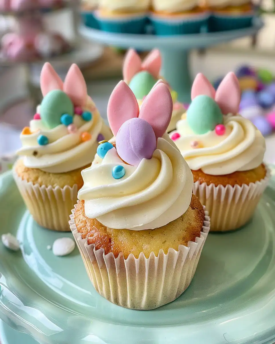 Ingredients laid out for vegan Easter egg cupcakes including gluten-free flour and non-dairy milk