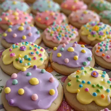 Easter Cookies taken with iphone 15 pro max --iw 2 --ar 4:5 --v 6.0 --raw