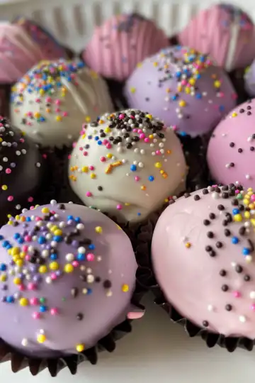 Easter Egg Oreo Balls taken with iphone 15 pro max --iw 2 --ar 4:5 --v 6.0 --raw