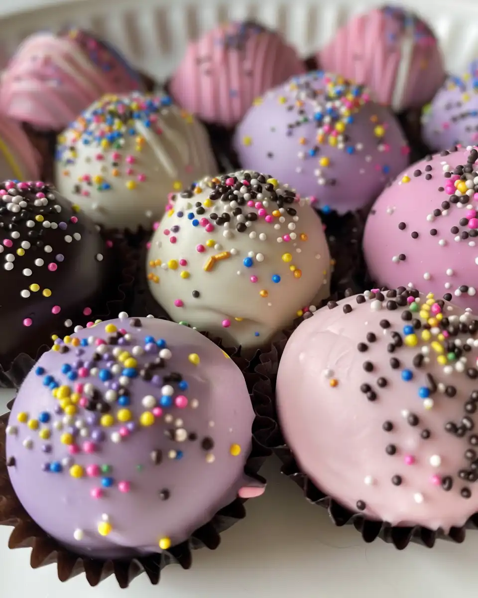 Close-up of Easter egg Oreo balls fresh from the pressure cooker