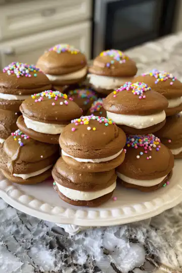 Easter Whoopie Pies taken with iphone 15 pro max --iw 2 --ar 4:5 --v 6.0 --raw