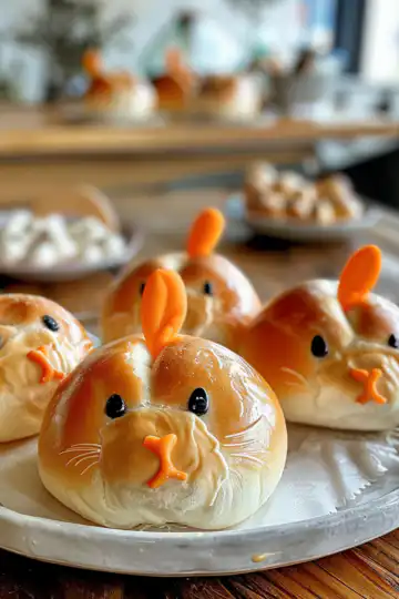 Easy and Cute Bunny Buns for Easter! taken with iphone 15 pro max --iw 2 --ar 4:5 --v 6.0 --raw