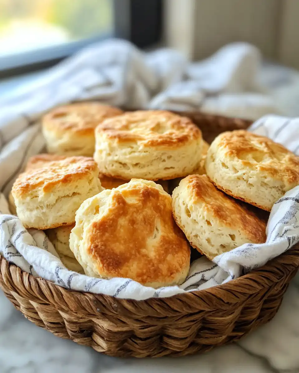 Golden brown Greek yogurt biscuit fresh from the oven