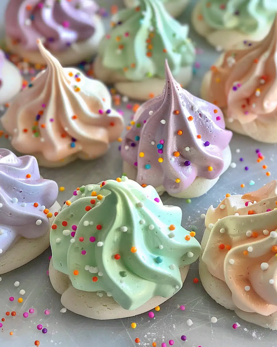 Ingredients for jello meringue cookies on table with parchment paper