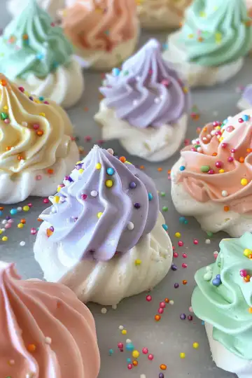 Easy Jello Meringue Cookies taken with iphone 15 pro max --iw 2 --ar 4:5 --v 6.0 --raw