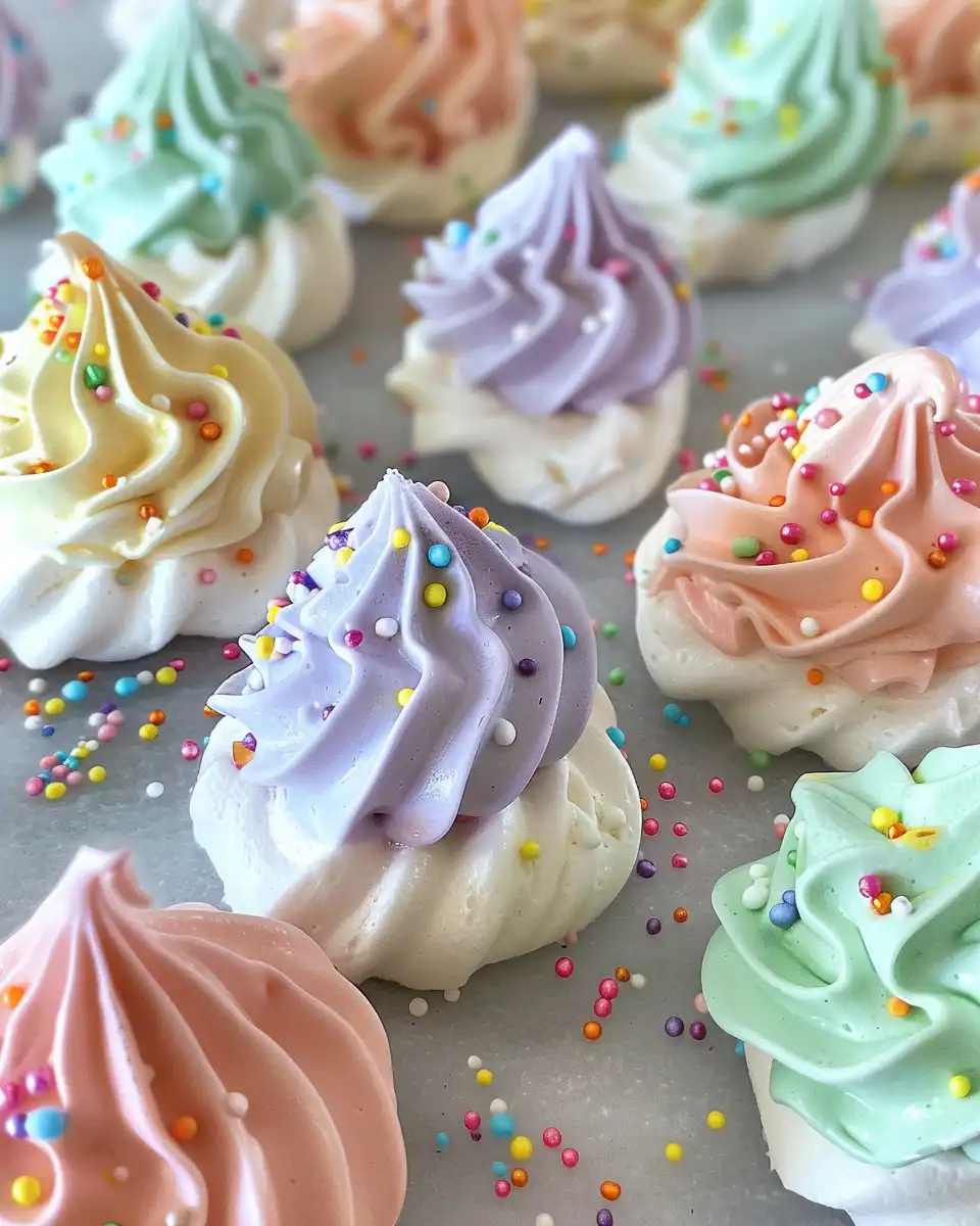 Freshly made jello meringue cookies steaming in pressure cooker