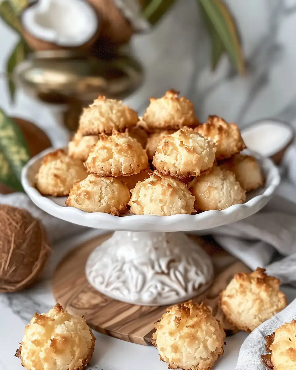 Ingredients mixed together for lemon coconut macaroons