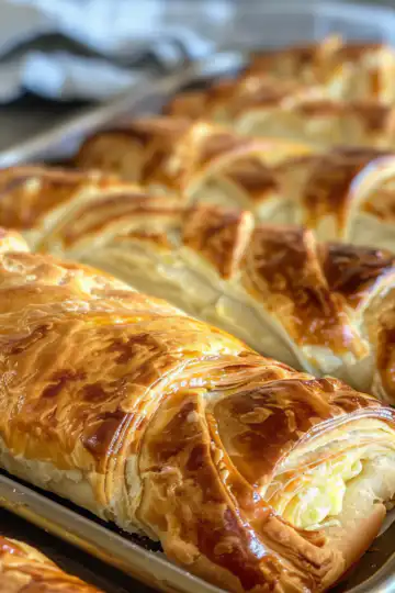 Easy Lemon & Cream Cheese Puff Pastry Braid Recipe taken with iphone 15 pro max --iw 2 --ar 4:5 --v 6.0 --raw