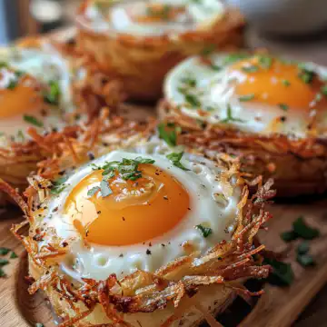 Eggs in Crispy Hash Brown Baskets taken with iphone 15 pro max --iw 2 --ar 4:5 --v 6.0 --raw