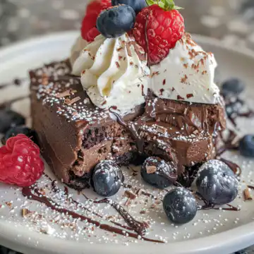 Flourless chocolate torte taken with iphone 15 pro max --iw 2 --ar 4:5 --v 6.0 --raw