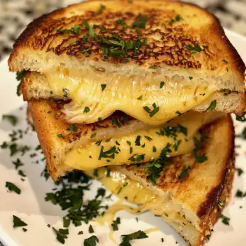 Garlic Bread Grilled Cheese (Ready in 15 Minutes!) taken with iphone 15 pro max --iw 2 --ar 4:5 --v 6.0 --raw